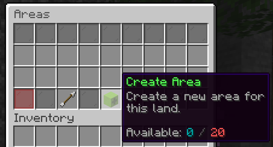 点击添加子区域按钮